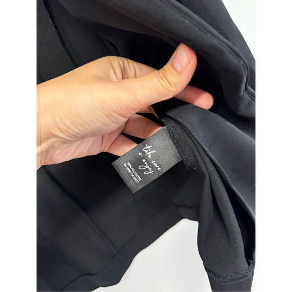 Nice+Zoe Smart Look Blazer Black Size 2 Black 3/4 Sleeve Mordern Style NEW - Picture 10 of 11